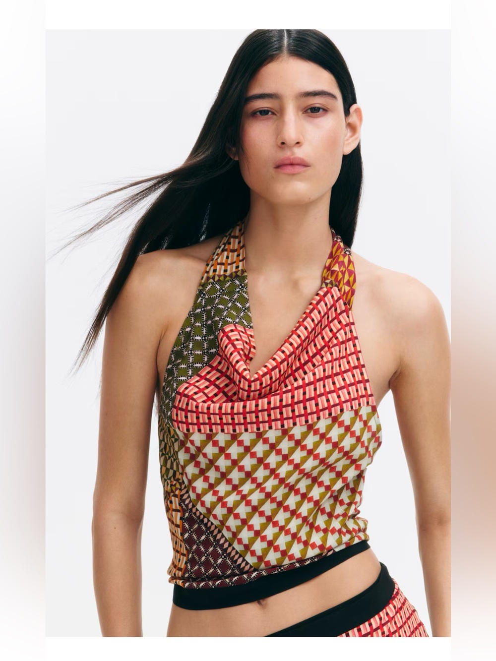 H&M cowl neck halter top